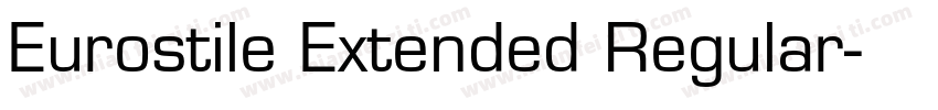 Eurostile Extended Regular字体转换